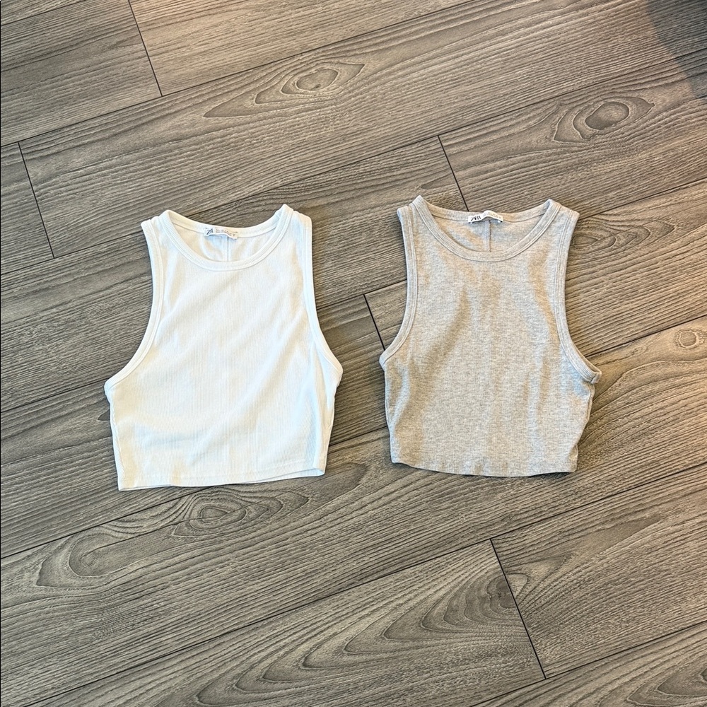 Zara Kids Tank Tops - White and Gray